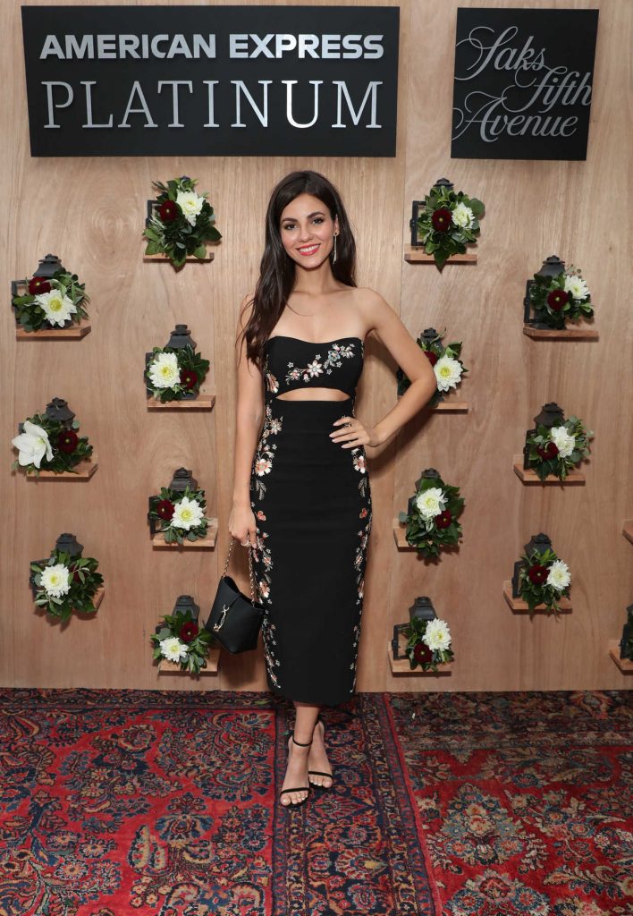 Victoria Justice at the Shop Saks With Platinum Benefit Launch at The NoMad Hotel Rooftop in NYC 06/26/2018-4