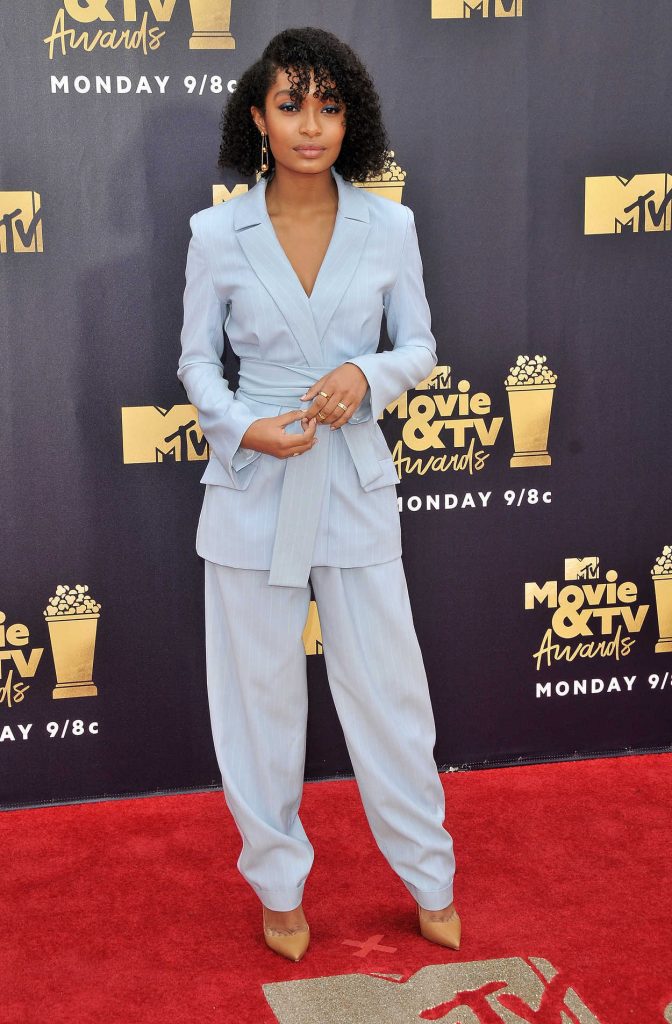 Yara Shahidi Attends the 2018 MTV Movie and TV Awards in Santa Monica 06/16/2018-2