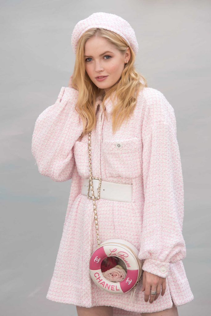 Ellie Bamber Attends 2018 Chanel Haute Couture Fall Winter Show in Paris 07/03/2018-4