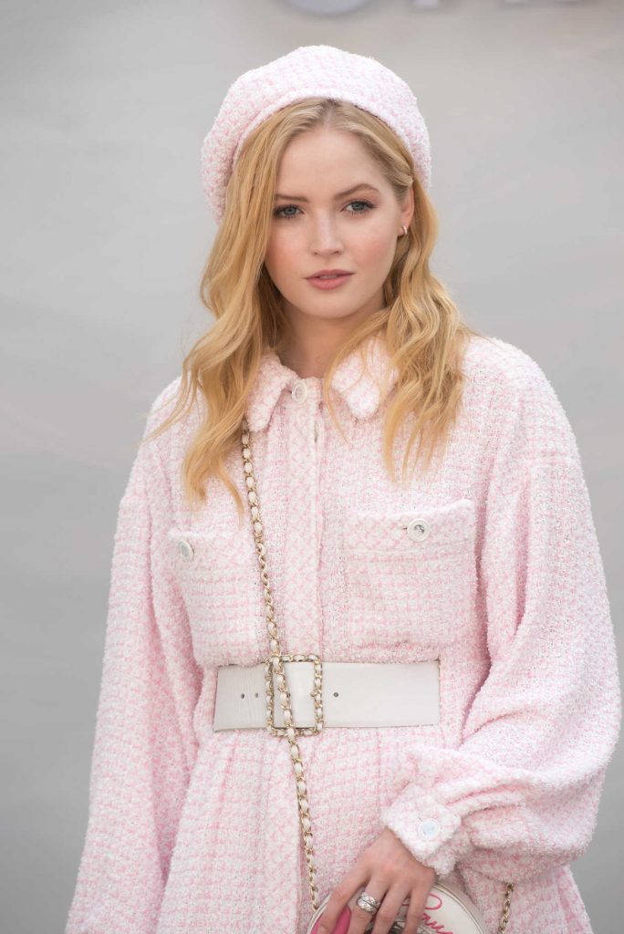 Ellie Bamber Attends 2018 Chanel Haute Couture Fall Winter Show in Paris 07/03/2018-5
