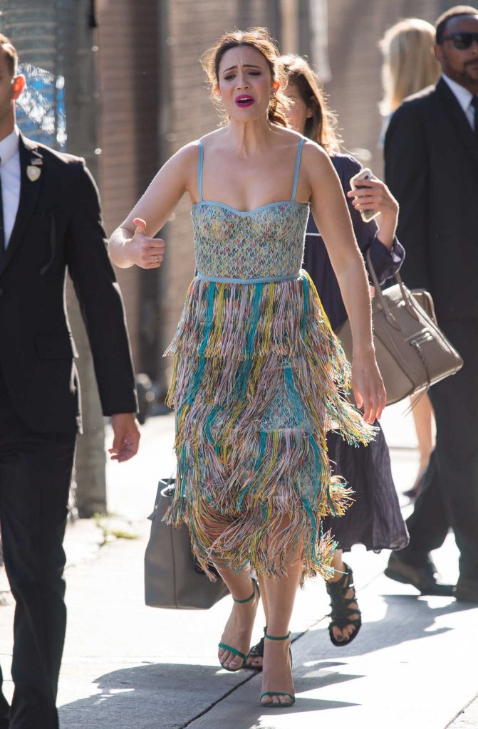 Mandy Moore in Multi Colored Sundress