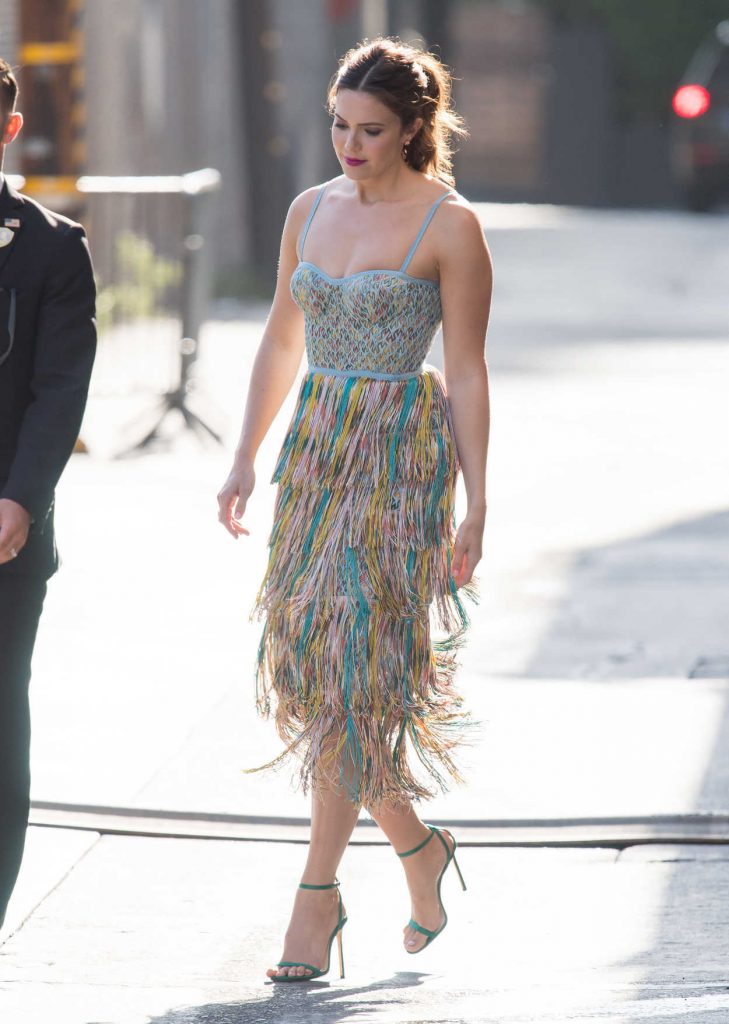 Mandy Moore in Multi Colored Sundress