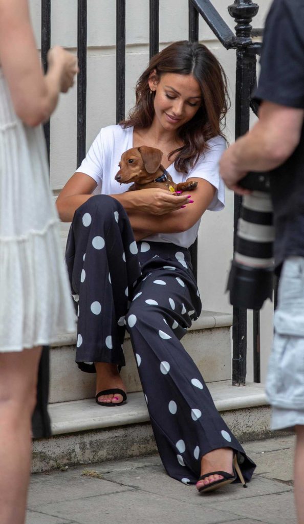Michelle Keegan Does a Photo Shoot for Very Collection in London 07/04/2018-4
