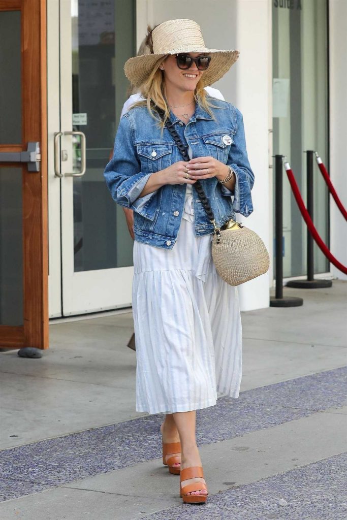 Reese Witherspoon in a Blue Denim Jacket