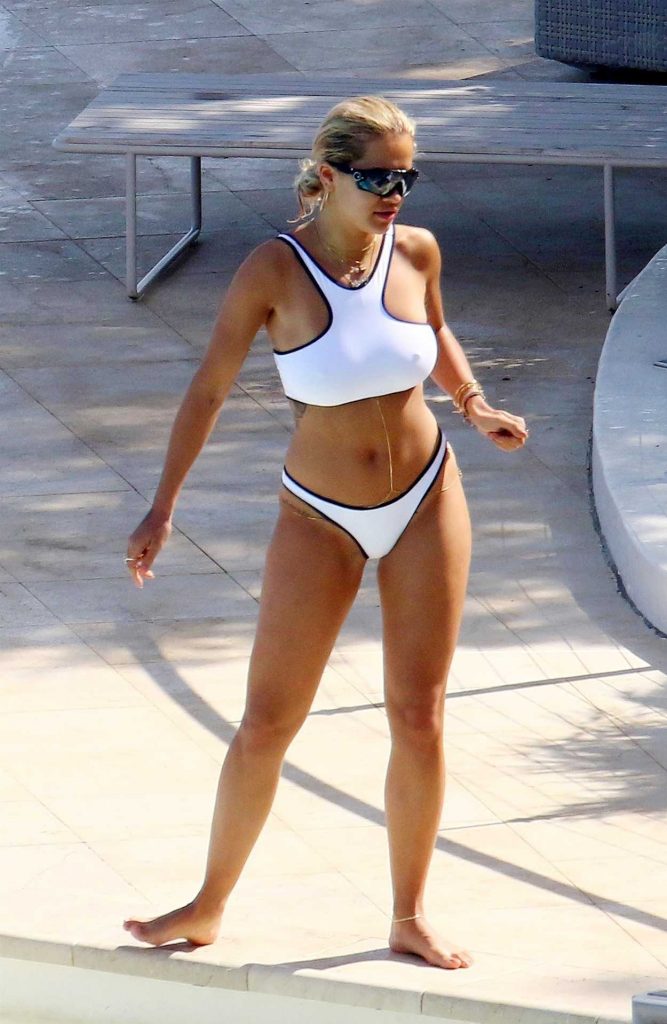 Rita Ora in Bikini on the Beach in the French Riviera 07/02/2018-5