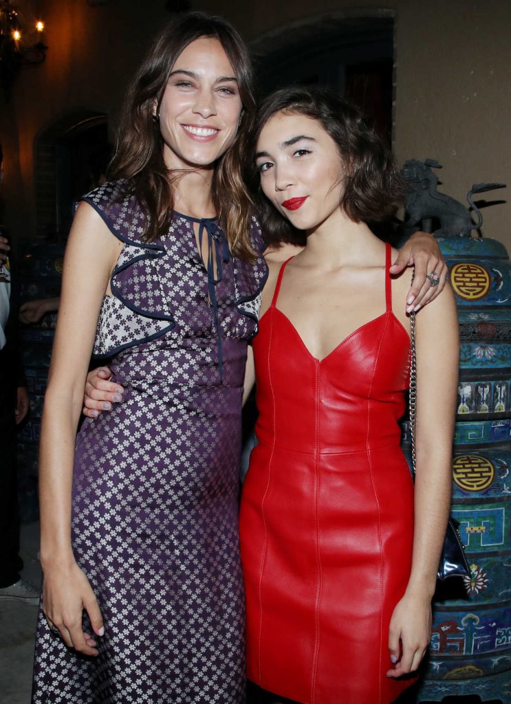 Rowan Blanchard in a Short Red Leather Dress at The Muse by Alexa Chung Launch Party at The Paramour Estate in LA 07/19/2018-2