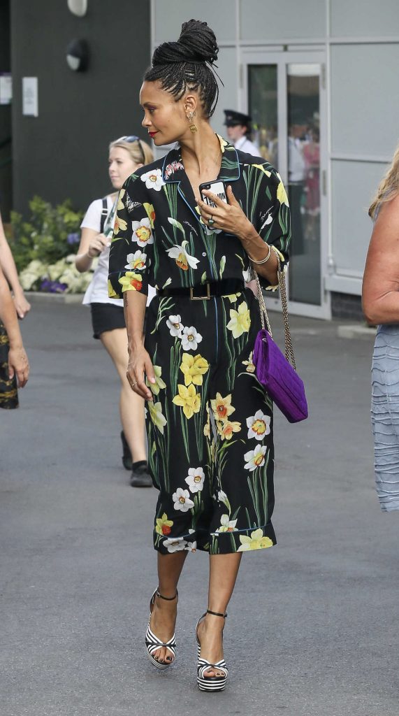 Thandie Newton Was Seen on the Way to Wimbledon in London 07/14/2018-2