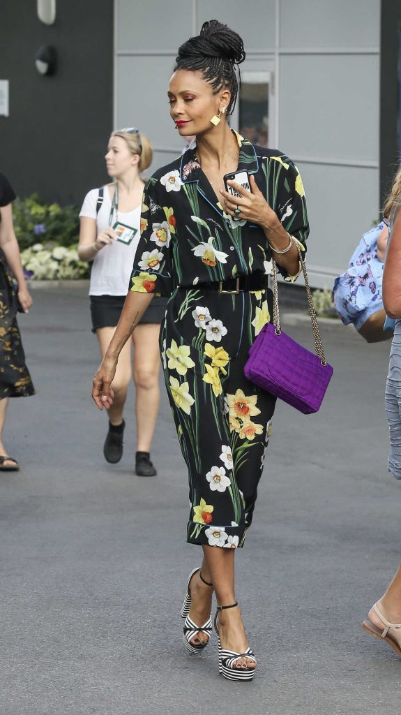 Thandie Newton Was Seen on the Way to Wimbledon in London 07/14/2018-3