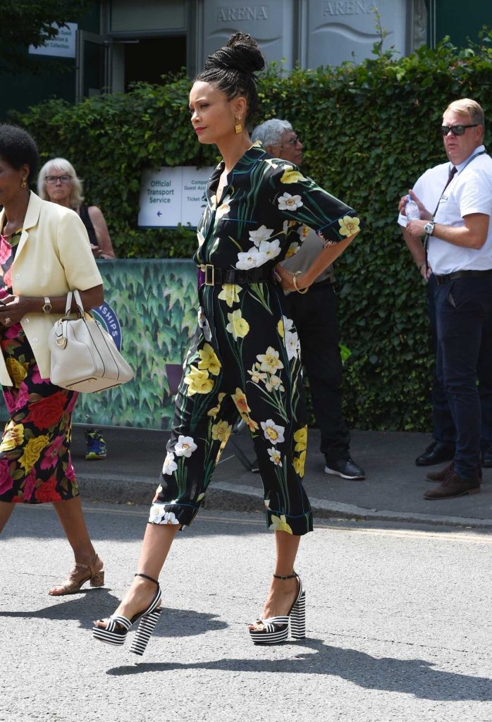 Thandie Newton Was Seen on the Way to Wimbledon in London 07/14/2018-4