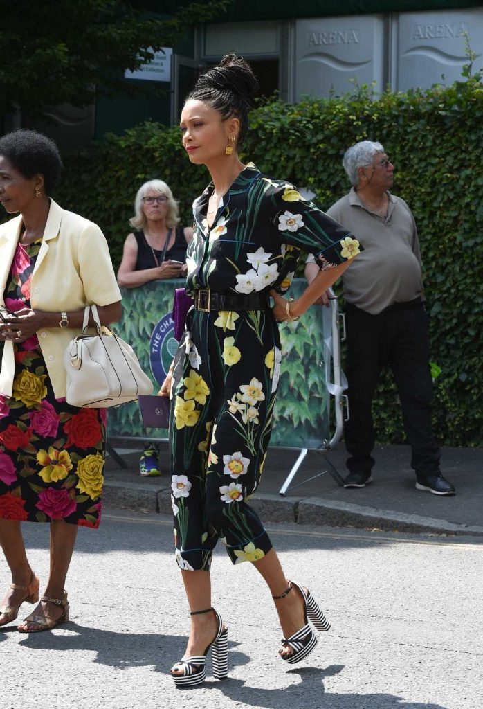 Thandie Newton Was Seen on the Way to Wimbledon in London 07/14/2018-5