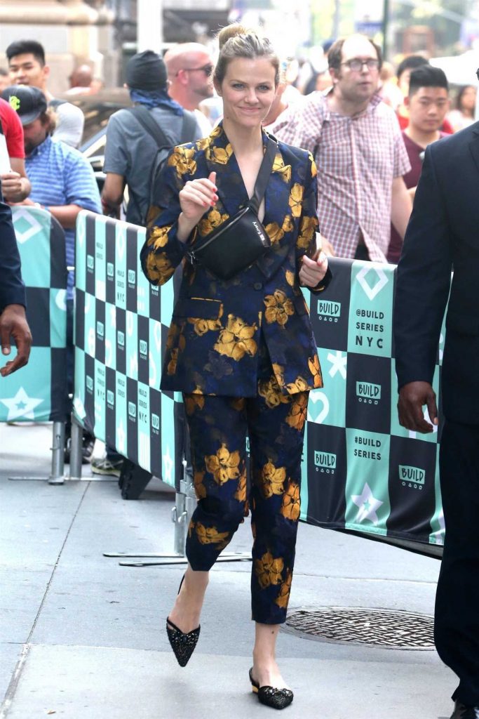Brooklyn Decker in a Floral Suit