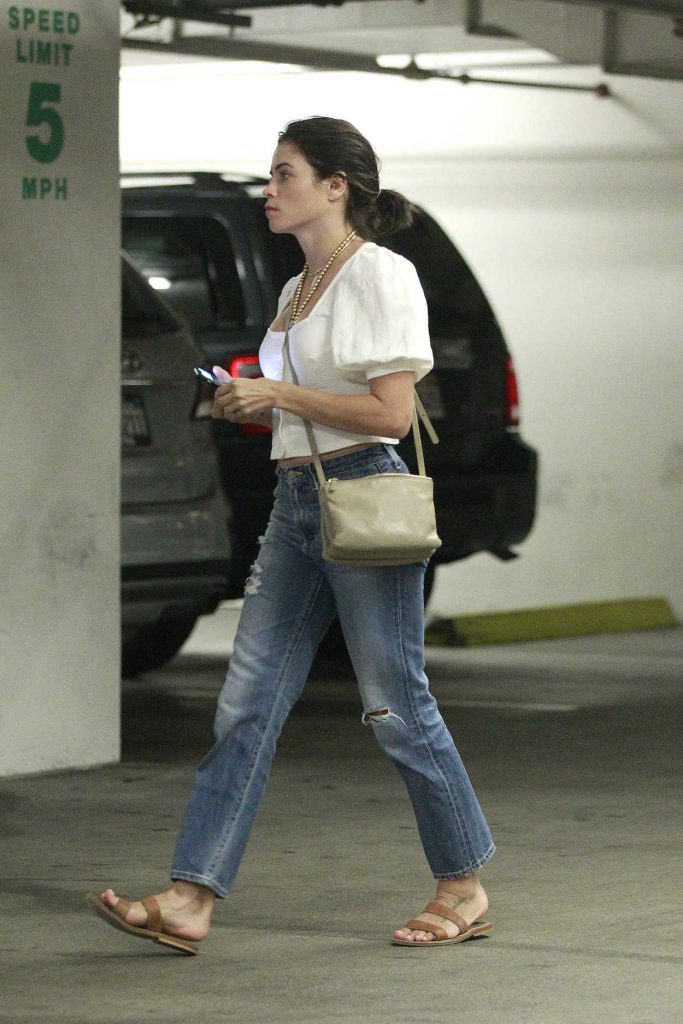 Jenna Dewan in a White Blouse