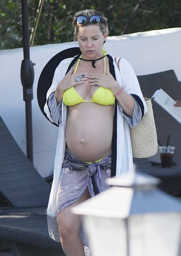 Kate Hudson in a Yellow Bikini