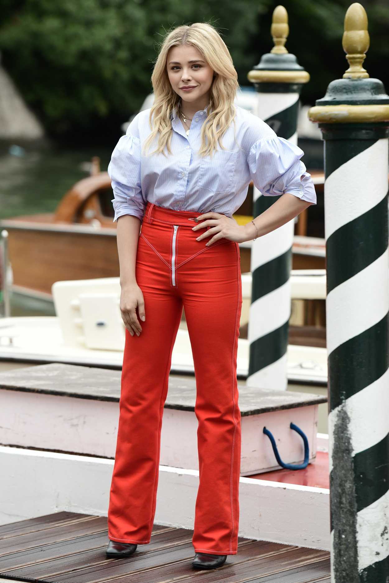 Chloe Moretz Arrives at Hotel Excelsior During the 75th Venice Film ...