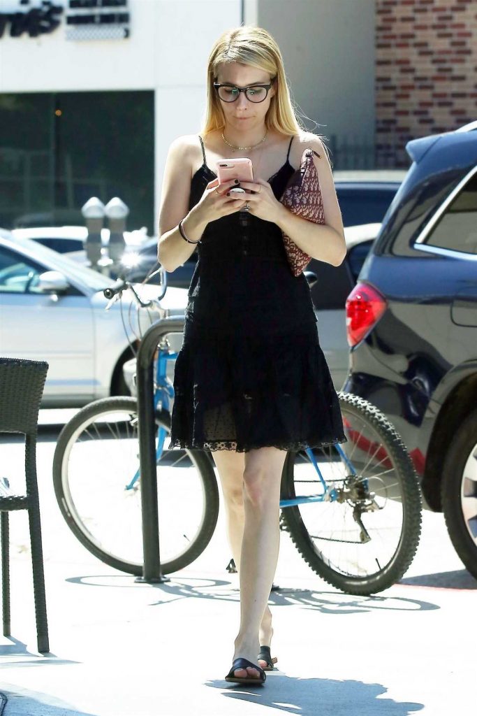 Emma Roberts in a Little Black Dress