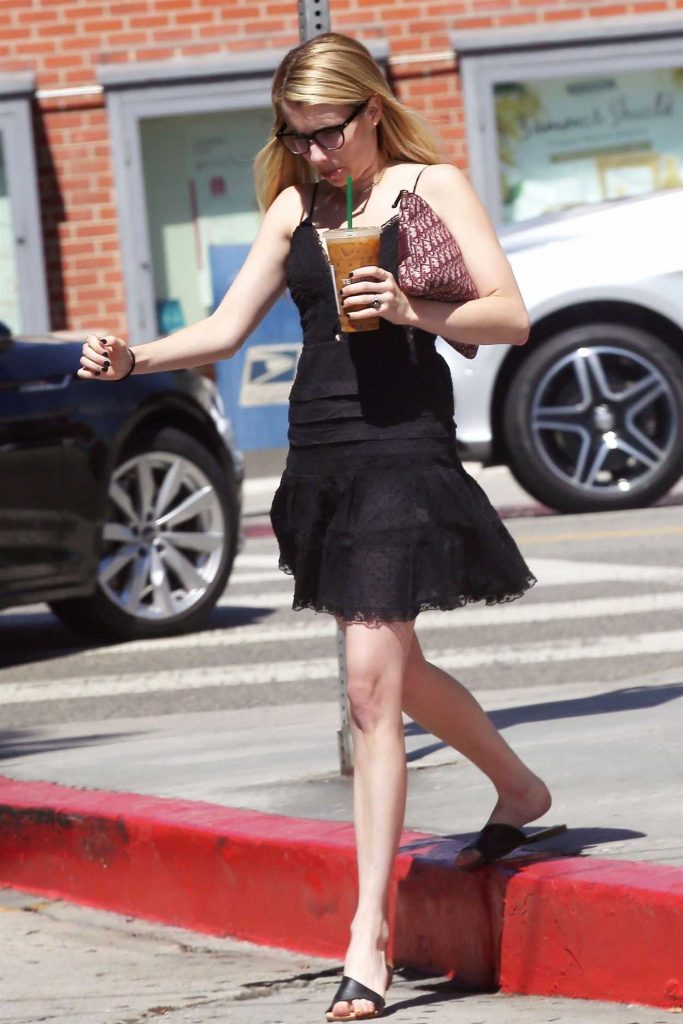 Emma Roberts in a Little Black Dress