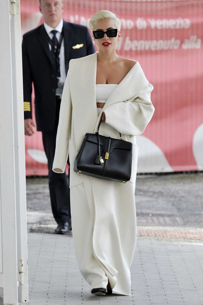 Lady Gaga in a White Coat