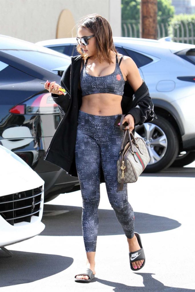 Tinashe in a Nike Flip-Flops