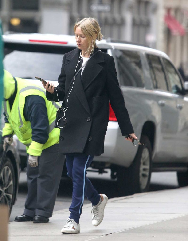 Naomi Watts in a Black Coat