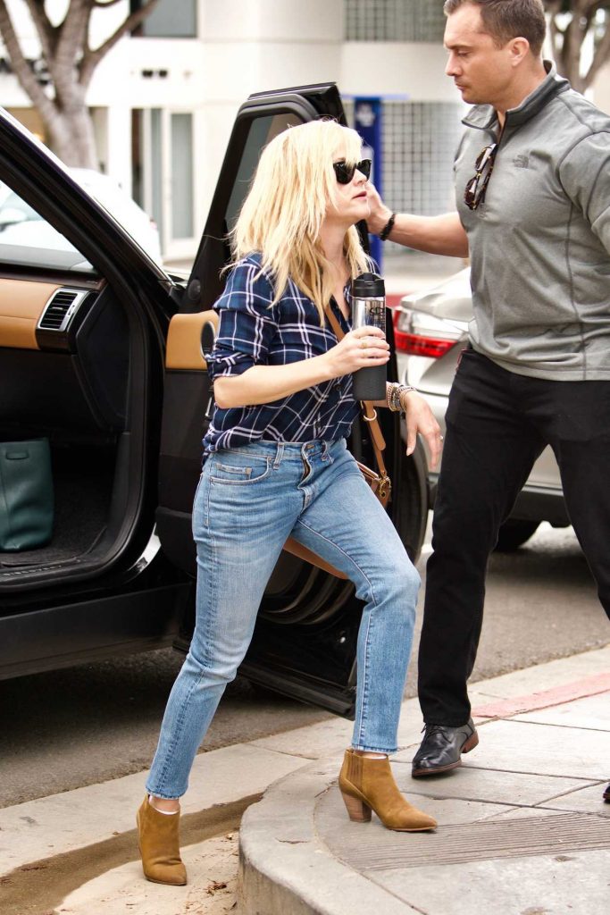 Reese Witherspoon in a Plaid Shirt