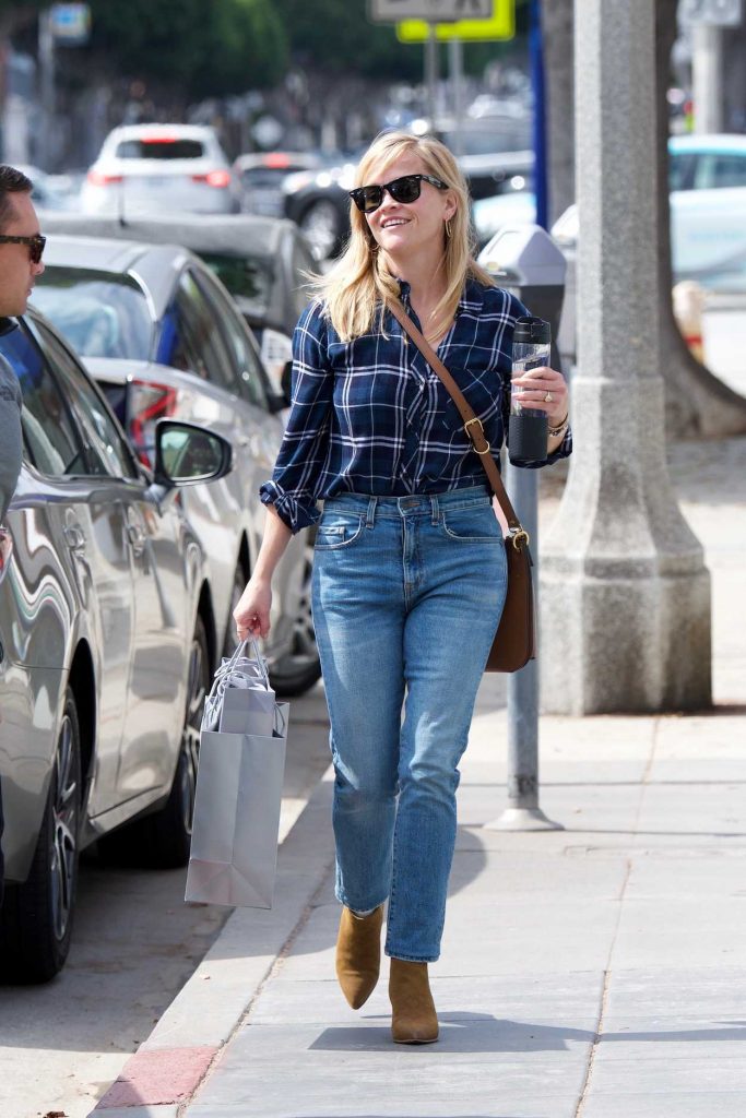 Reese Witherspoon in a Plaid Shirt