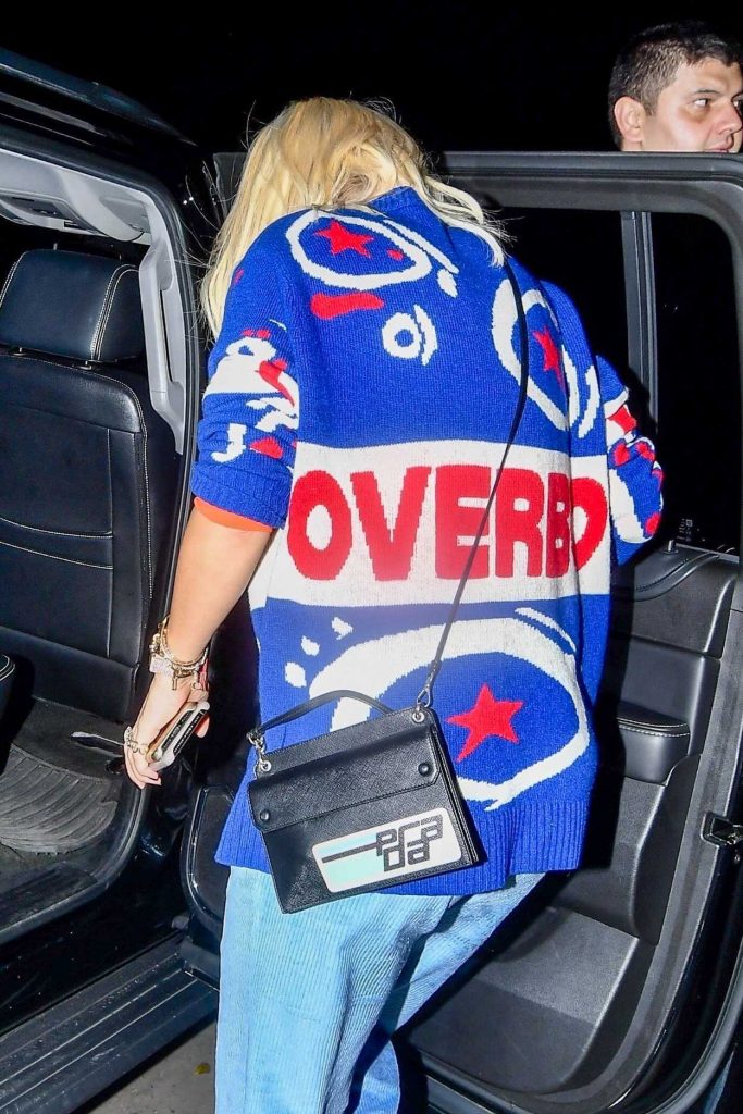 Rita Ora in Overbo Sweater