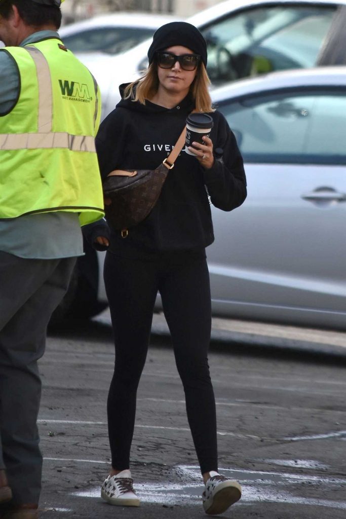Ashley Tisdale in a Black Hoody