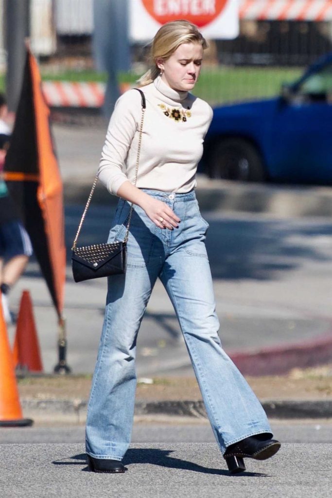 Ava Phillippe in a Blue Jeans