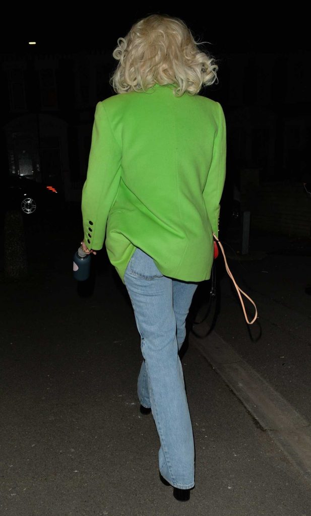 Rita Ora in a Green Blazer
