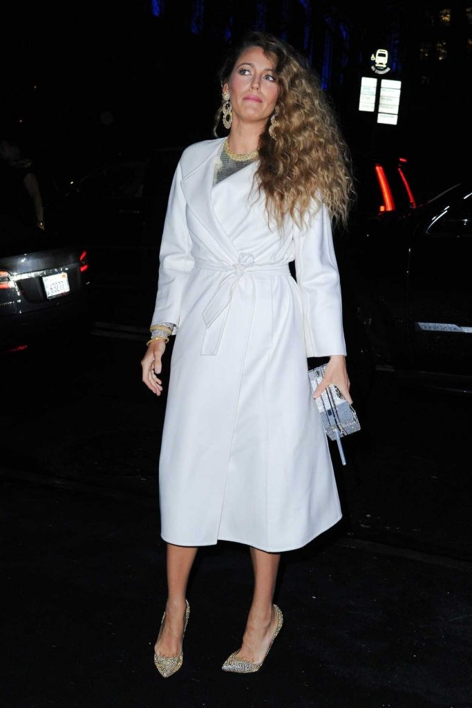 Blake Lively in a White Coat
