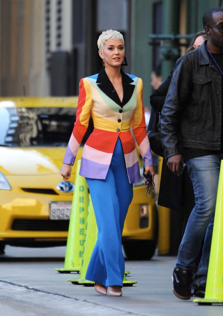 Katy Perry in a Rainbow Blazer
