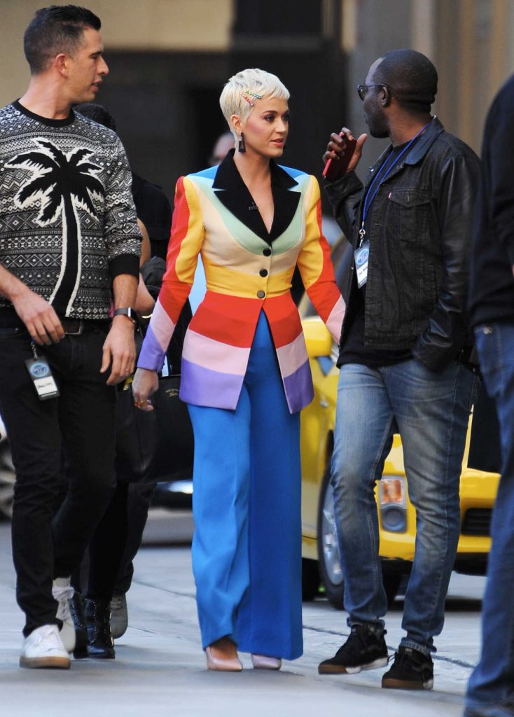 Katy Perry in a Rainbow Blazer