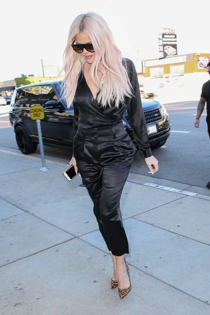 Khloe Kardashian in a Black Suit