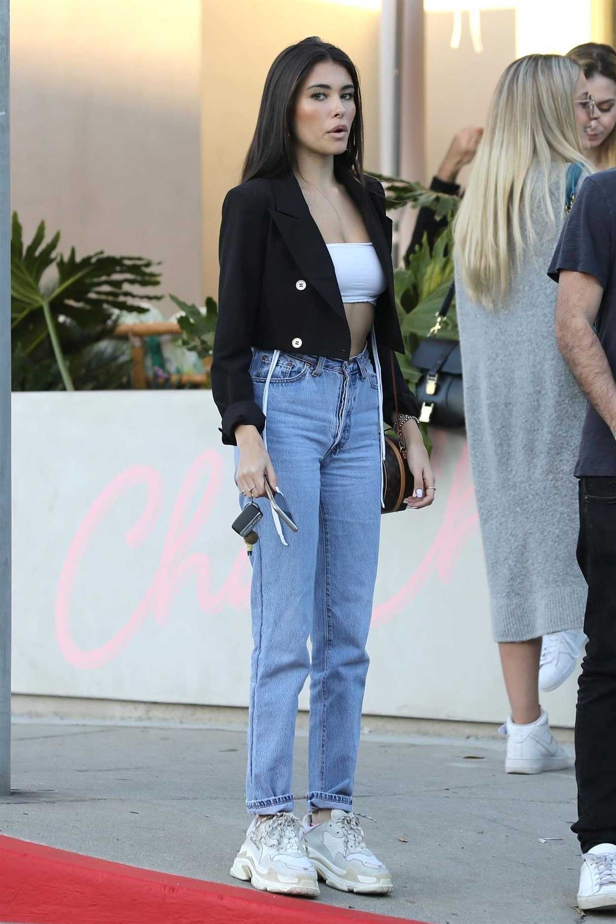 Singer Madison Beer wearing Re/Done jeans & a Louis Vuitton belt in Beverly  Hills. #streetfashion #spottedceleb