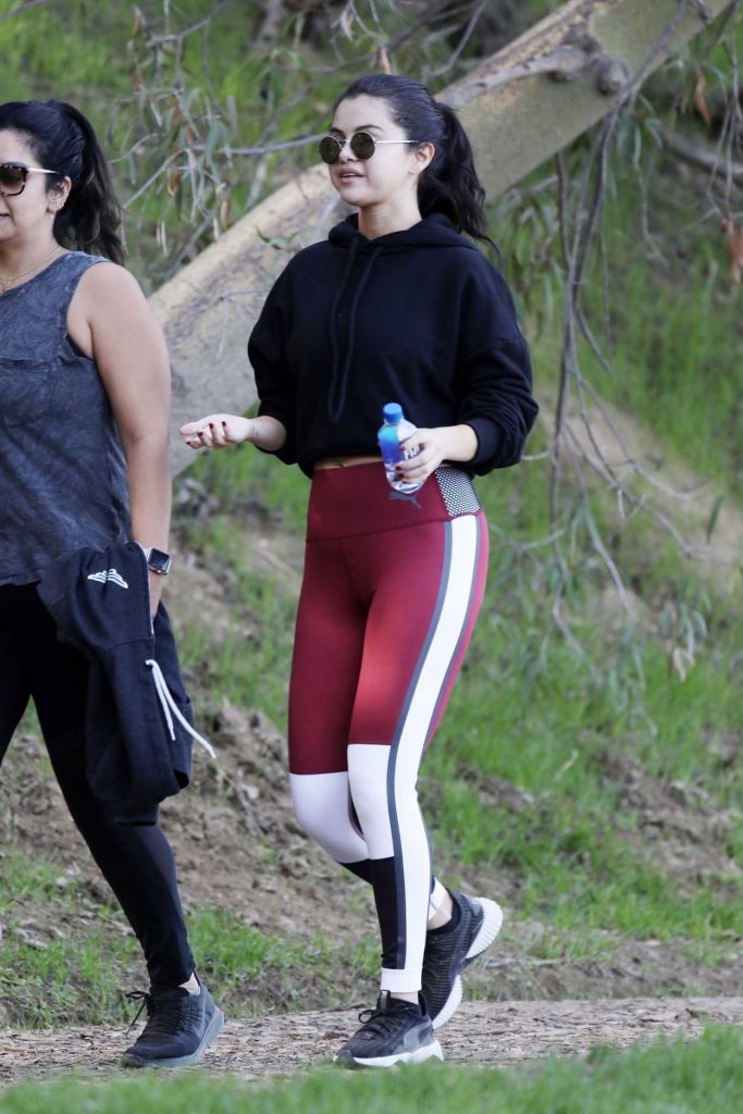 Selena Gomez in a Puma Leggings