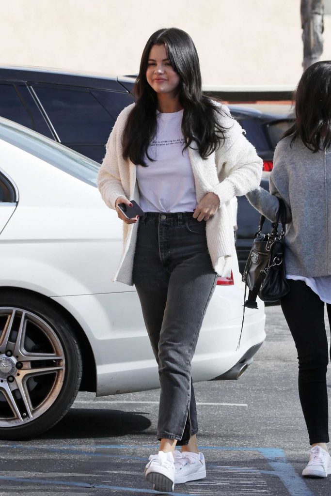 Selena Gomez in a White Camisole