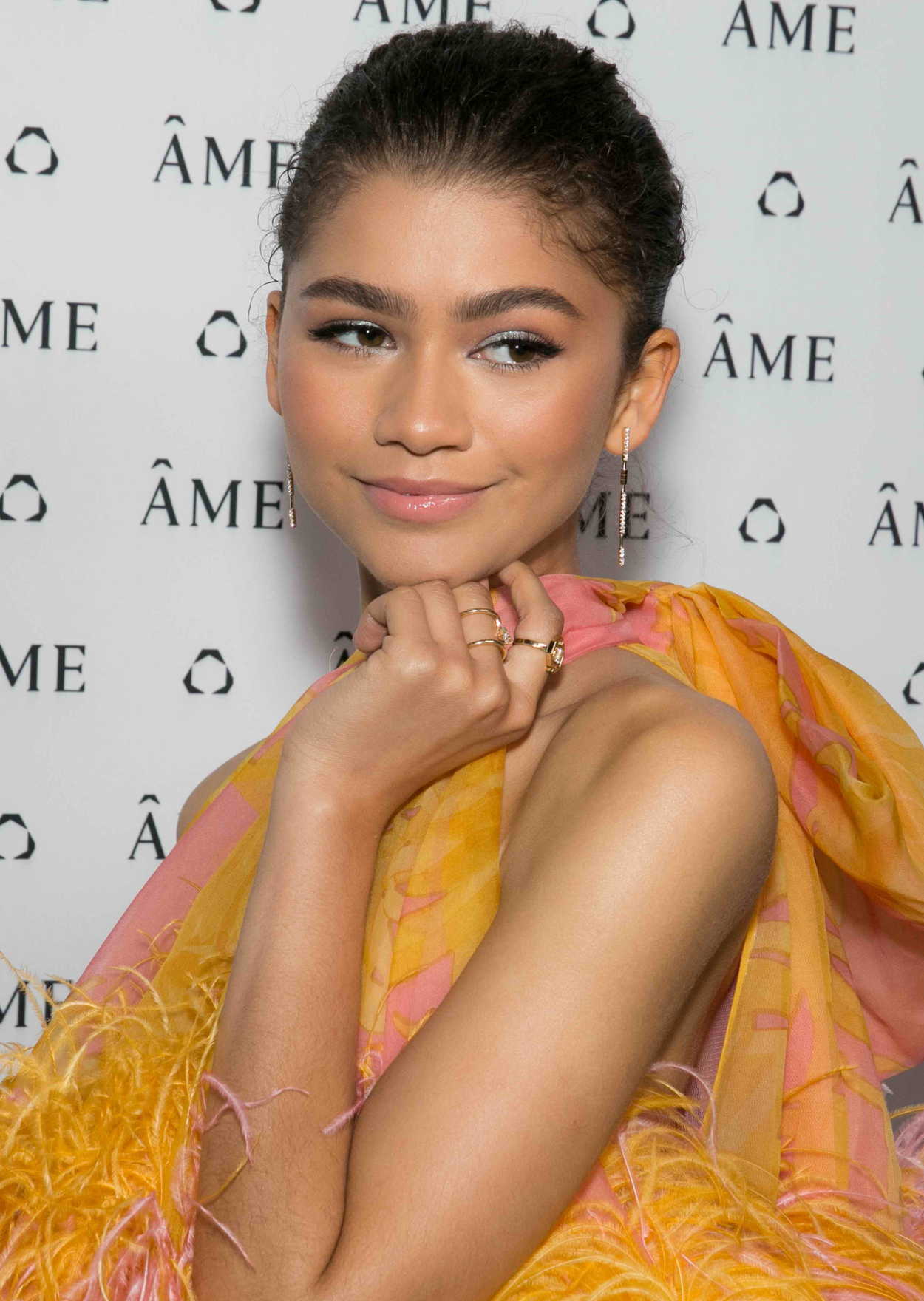 Zendaya Attends AME Jewelry Launch Event at Eric Buterbaugh Gallery in Sant...