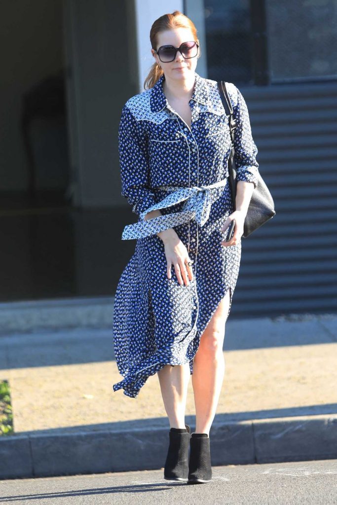 Amy Adams in a Polka Dot Dress