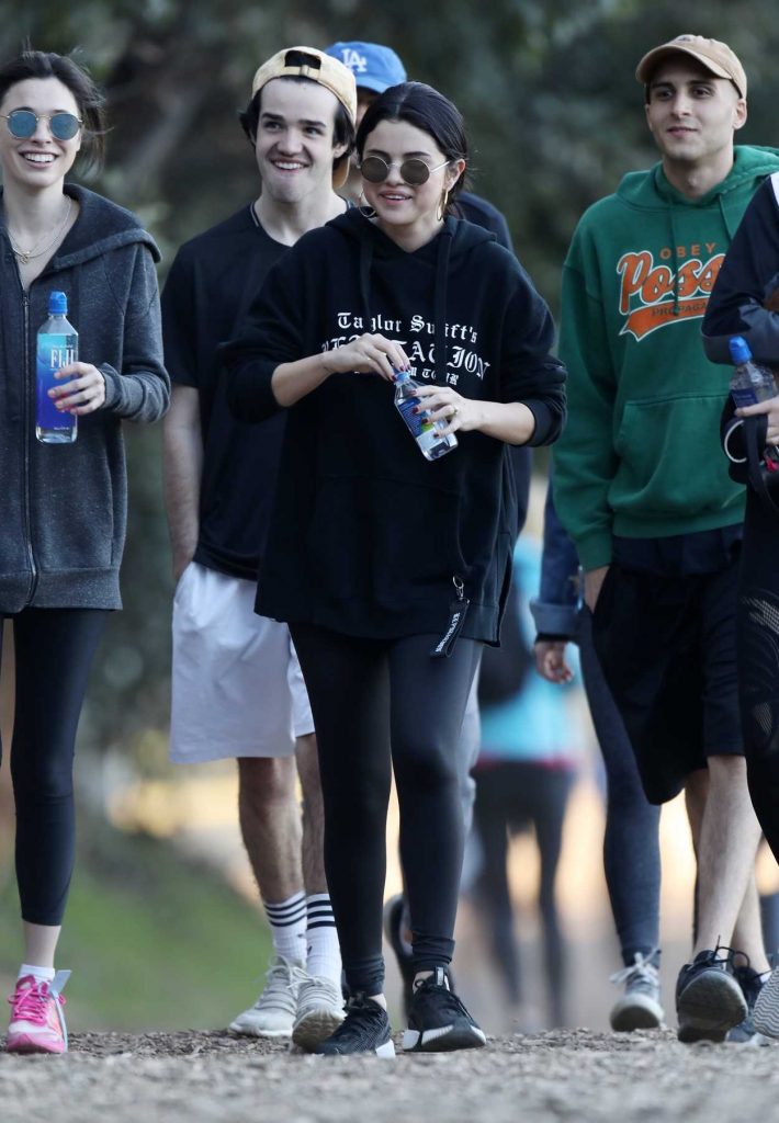 Selena Gomez in a Black Hoody