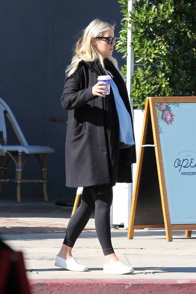 Claire Holt in a Black Leggings