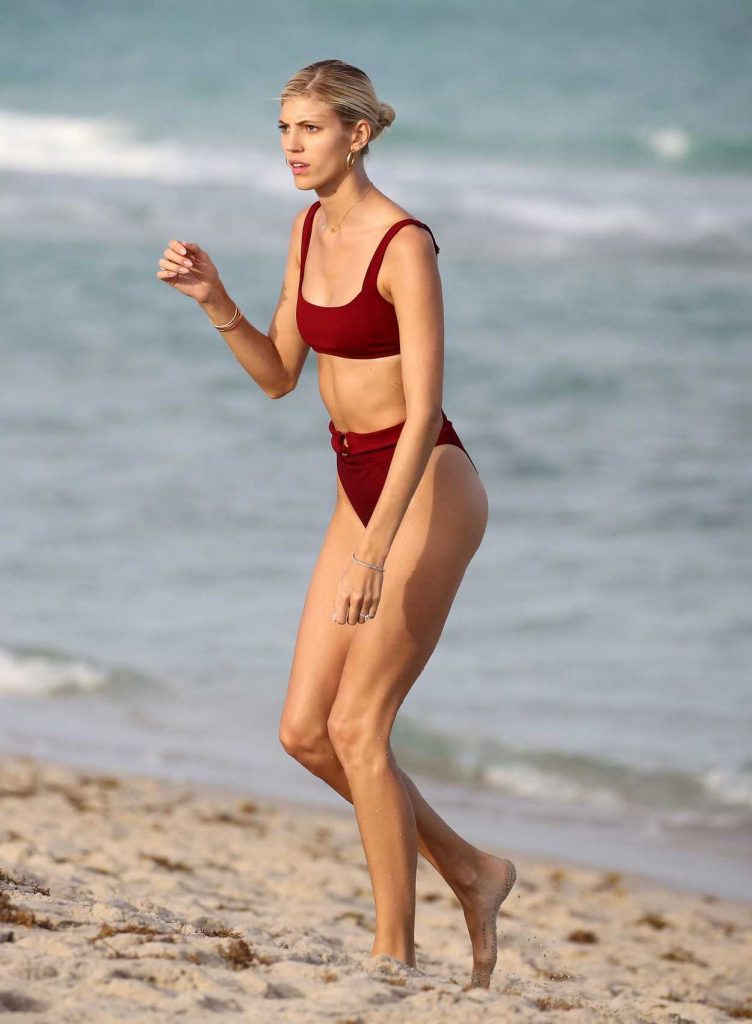 Devon Windsor in a Red Bikini