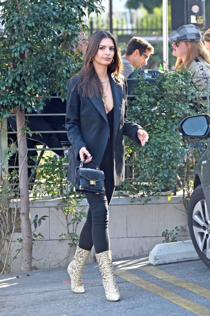 Emily Ratajkowski in a Black Blazer