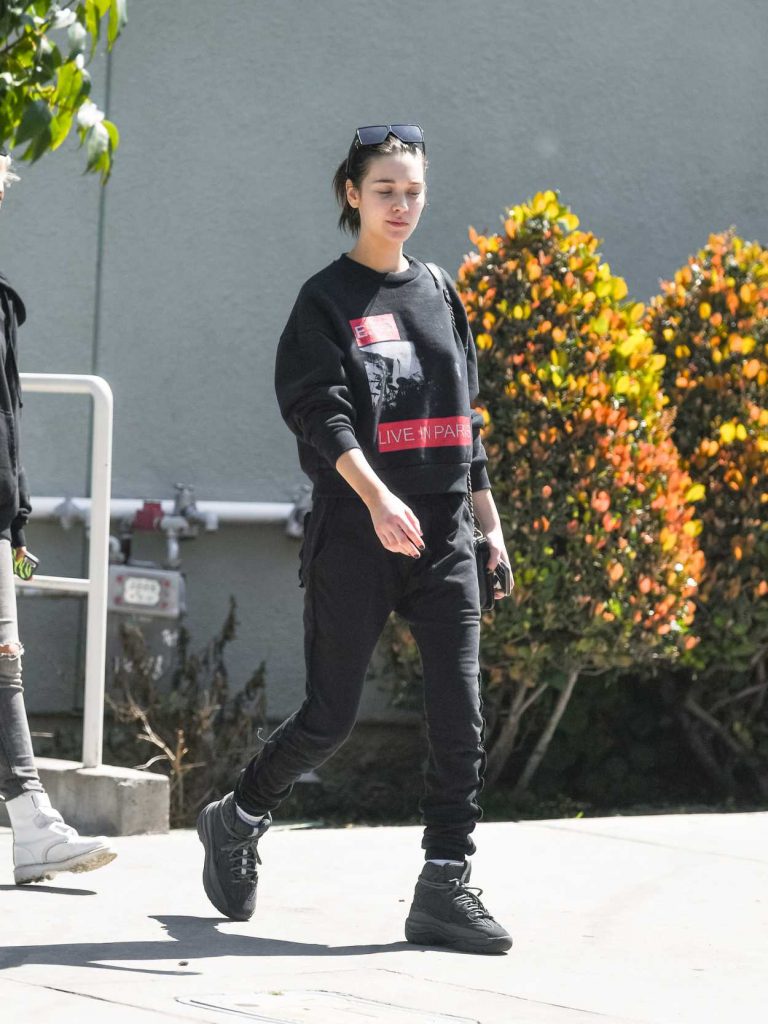 Amanda Steele in a Black Sweatshirt