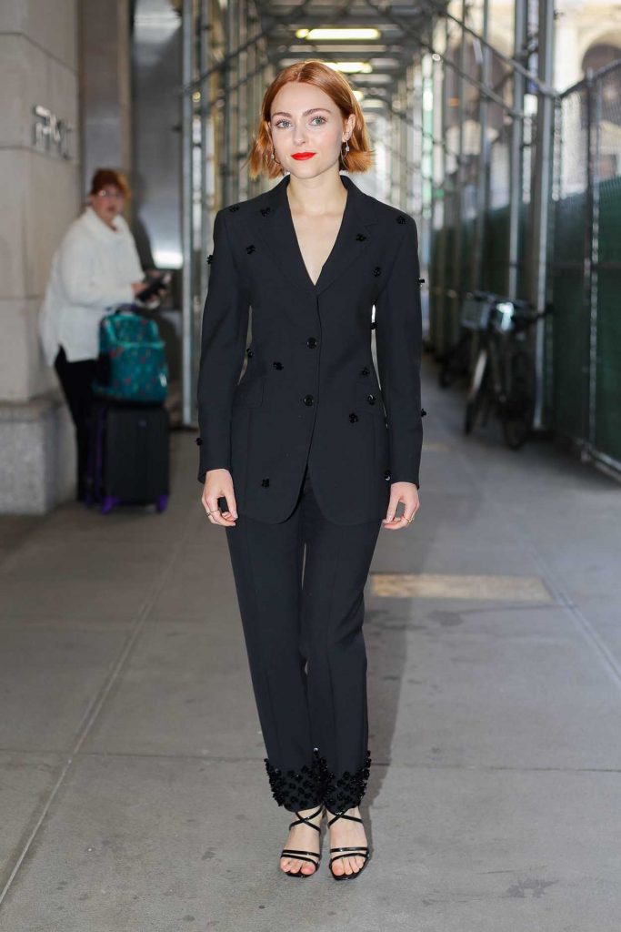 AnnaSophia Robb in a Black Suit