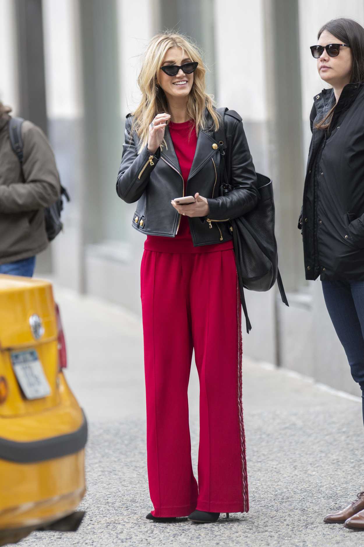 Delta Goodrem in a Res Pants Was Seen Out in New York 03/18/2019 ...