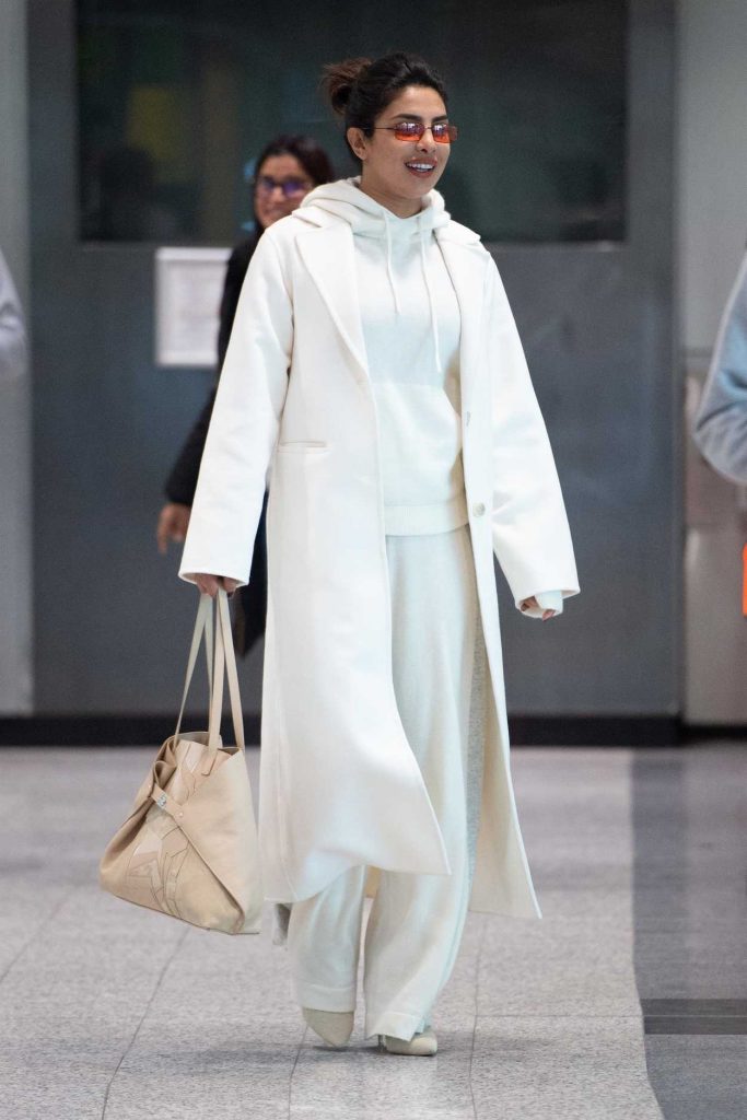 Priyanka Chopra in a White Coat