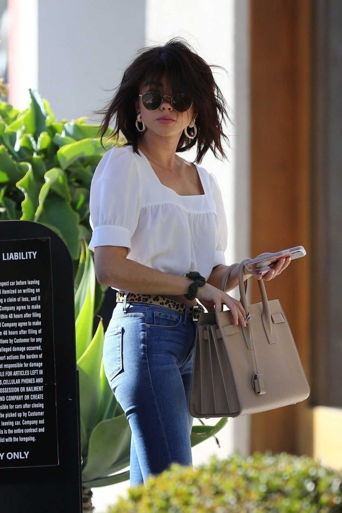 Sarah Hyland in a White Blouse