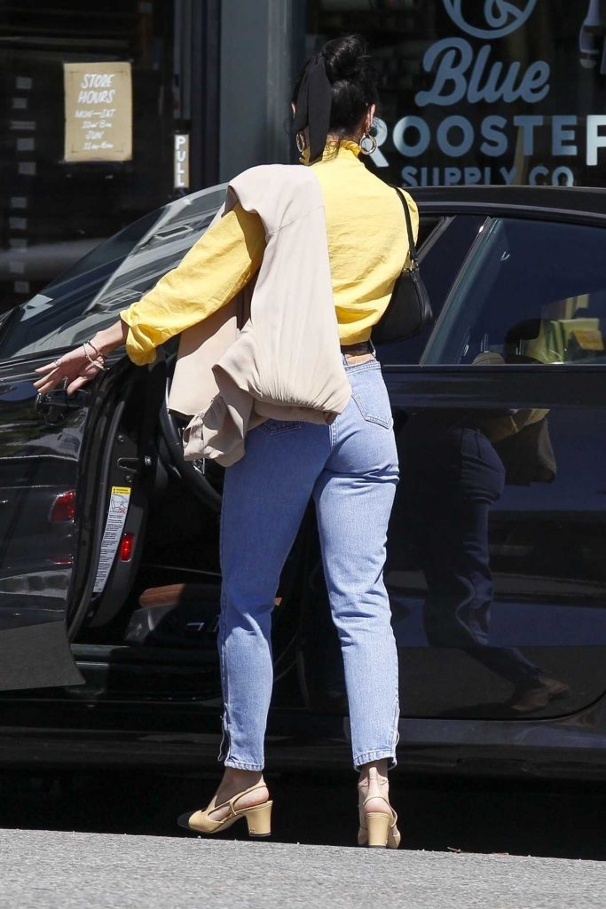 Vanessa Hudgens in a Yellow Blouse