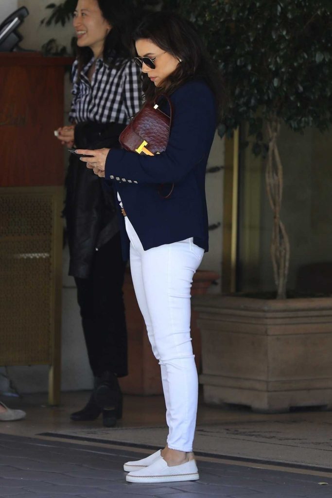 Eva Longoria in a Blue Blazer