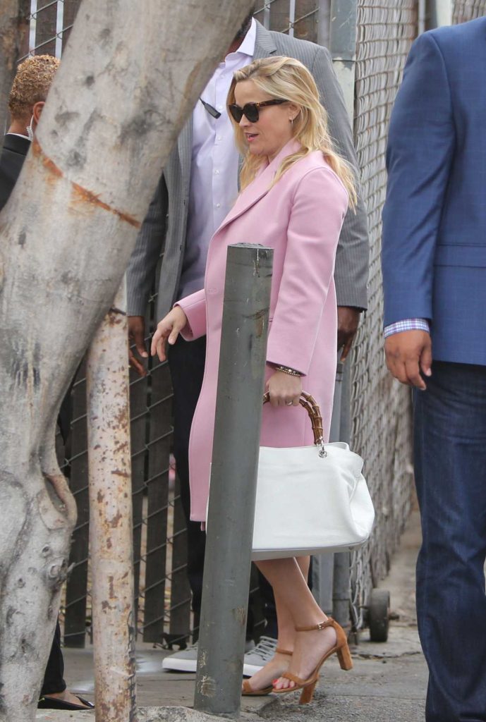 Reese Witherspoon in a Pink Coat